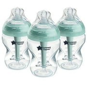 Tommee Tippee Advanced Anti-Colic Baby Bottle, 9oz, Slow Flow. Breast-like Nipple, Vented Anti-Colic Wand, Self-Sterilizing, Pack of 3