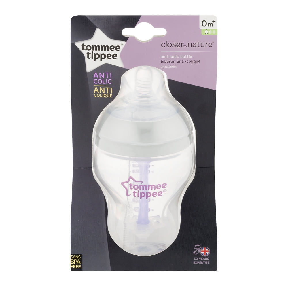 Tommee Tippee Advanced Anti-Colic Baby Bottle, Slow Flow Breast