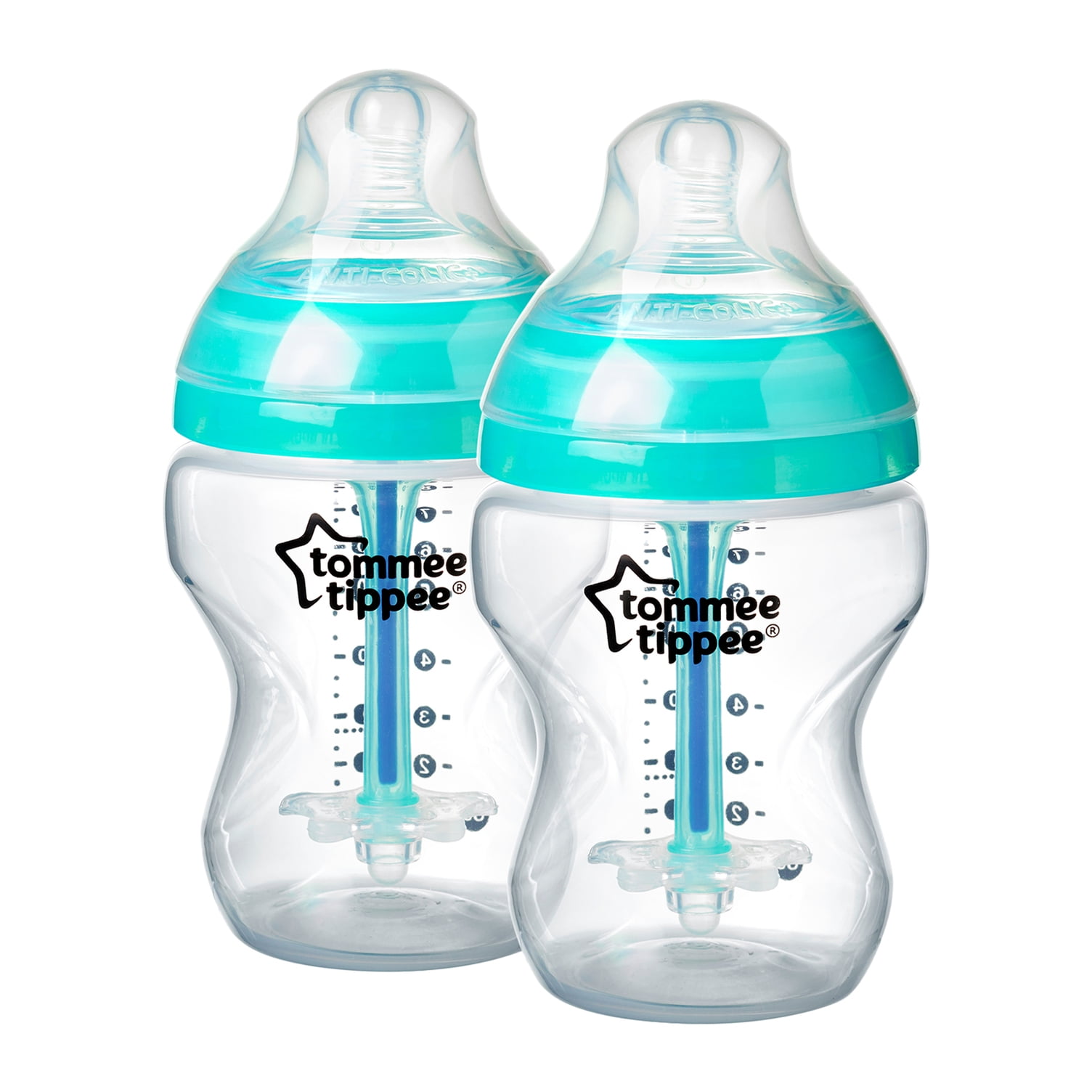  Tommee Tippee Advanced Anti-Colic Baby Bottle, Heat Sensing  Technology, Breast-like Nipple, BPA-Free,9 Ounce (Pack of 2) : Baby Food  Mills : Baby