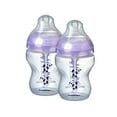 thumbnail image 1 of Tommee Tippee Anti-Colic Baby Bottles | Slow Flow Breast-Like Nipple and Unique Anti-Colic Venting System | Purple Pandas (9oz, 2 Count), 1 of 10