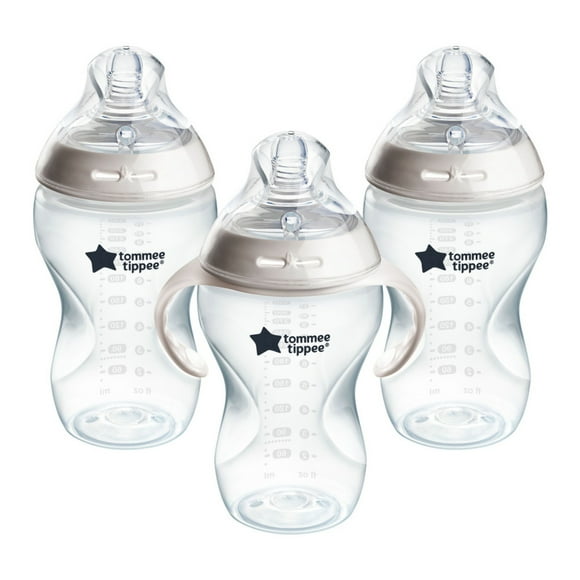 Tommee Tippee Baby Bottles, Natural Start Anti-Colic Bottle, 11oz, 6m+ , Thicker Feed  Breast-Like Nipple, Self-Sterilizing