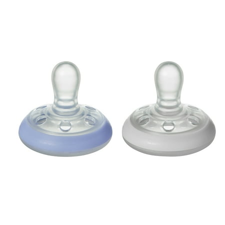 Tommee Tippee Breast-like Night Time Pacifier - 0-6 months, 2pk