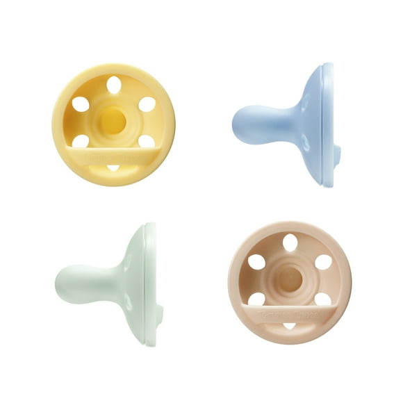 Tommee Tippee Breast-like Pacifier, 0-6m, 4 Count, Lightweight, One-piece Silicone Design