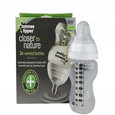 Tommee Tippee Closer to Nature Anti-Colic Bottles 9oz Set of 2