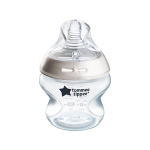 Biberón Tommee Tippee Natural Start, 0 Meses+, Paquete de 1, Biberón de 5 oz, Tetina de Flujo Lento Similar al Pecho para Agarre Natural, Válvula Anticólico