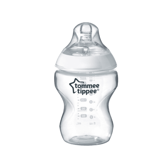 Tommee Tippee Closer to Nature Baby Bottle | Breast-Like Nipple with Anti-Colic Valve, BPA-free 9-ounce, 1 Count