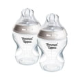 thumbnail image 1 of Tommee Tippee Natural Start Baby Bottles, 0 months+, Pack of 2, 9oz Baby Bottles, Slow Flow Breast-like Nipple for Natural Latch, 1 of 11