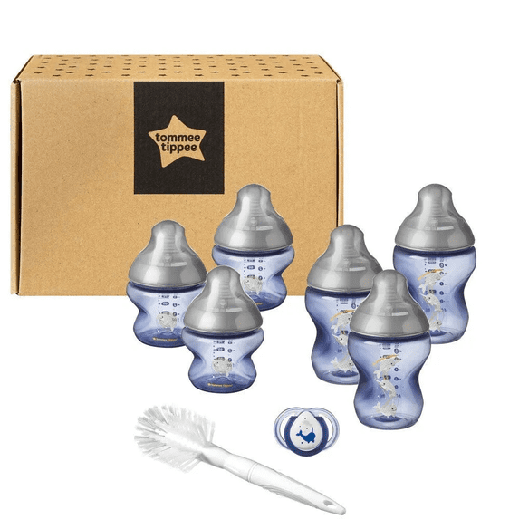 Tommee Tippee - Closer to Nature Newborn Baby Bottle Starter Set Blue