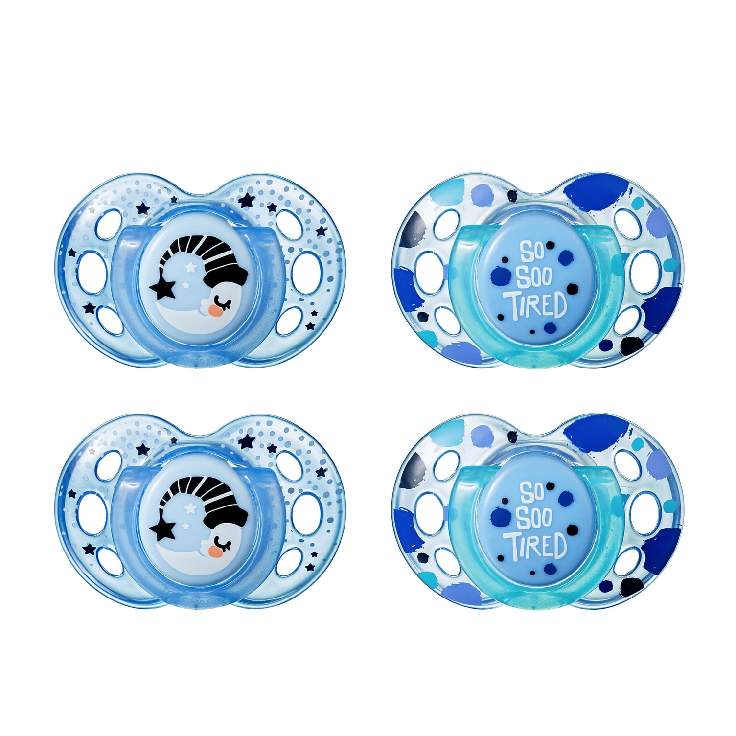 Tommee Tippee Closer to Nature Night Time Infant Pacifier, 1836m, 4pk