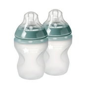 Tommee Tippee Closer to Nature Soft Feel Silicone Baby Bottles 9oz, 2 Count
