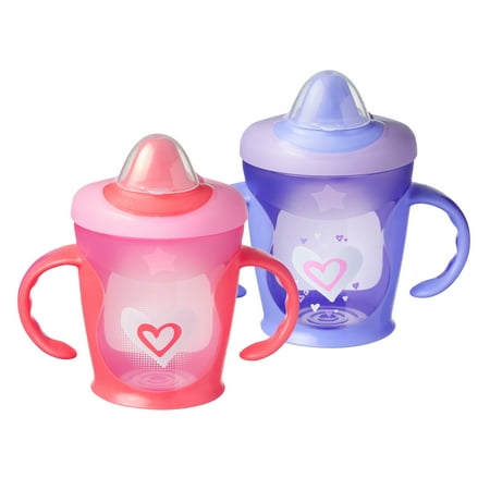 Tommee Tippee Hold Tight Trainer Sippy Cup, Spill-Proof | 7+ Months, 9 Ounces – 2 Count