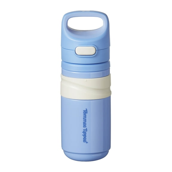 Tommee Tippee Insulated Flip Top Straw Cup, 11oz,  18 Months+, Spill Proof Toddler Water Bottle, Push-To-Open Lid Helps Keep Spout Clean, Light Blue, 1 Count