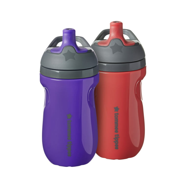Tommee+Tippee+Insulated+Sportee+Toddler+Water+Bottle+With+Handle+12m+2ct  for sale online