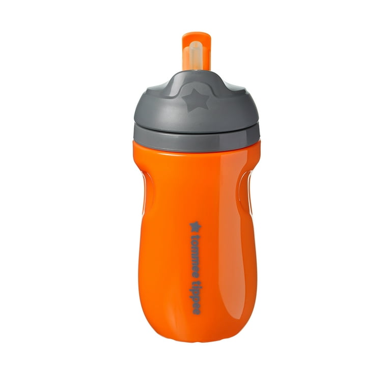 Tommee Tippee Insulated 9oz Spill Proof Portable Toddler Straw Cup - Orange  : Target