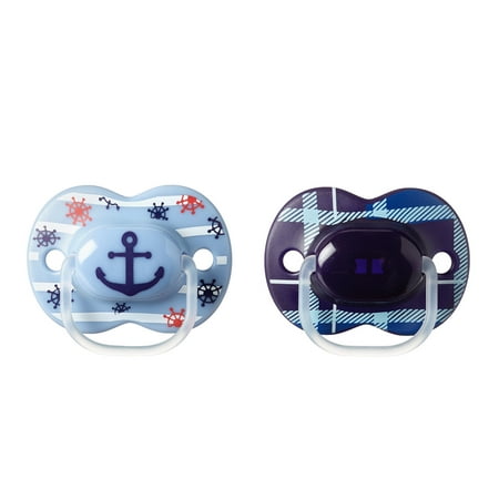 Tommee Tippee Little London Pacifier 6-18 Months, Pattern, Design and Colors May Vary - 2 Count