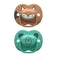 thumbnail image 1 of Tommee Tippee Moda Pacifiers, 18-36 months, 2 Pack, BPA-Free Silicone Baglet, Includes Steriliser Box, 1 of 7