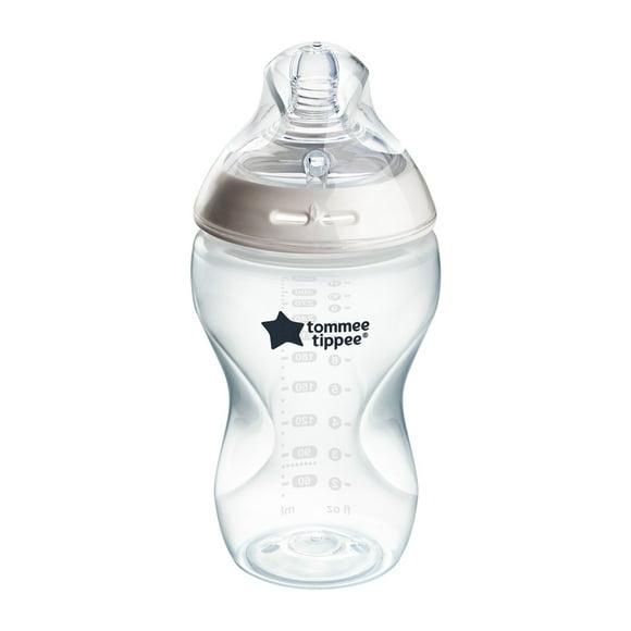 Tommee Tippee Natural Start Anti-Colic Baby Bottle, 11oz, Medium-Flow and Thicker Feed Breast-Like Nipple, Anti-Colic Valve, 1 Pack