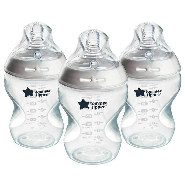 Tommee Tippee Natural Start Anti-Colic Baby Bottle, 9oz, Slow-Flow  Breast-Like Nipple for a Natural Latch, Anti-Colic Valve, Self-Sterilizing,  Pack of 3 