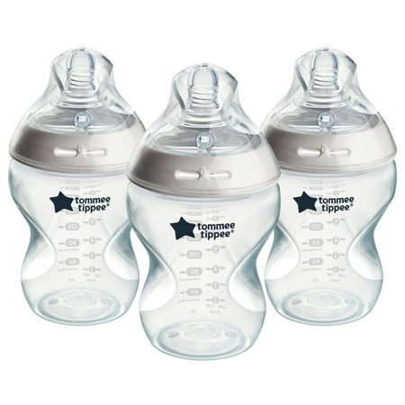 Free $5 Gift Card with Tommee Tippee Closer to Nature Baby Bottles 9 ounces, Clear, 3 Pk