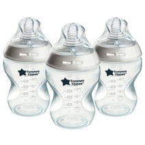 Tommee Tippee Natural Start Anti-Colic Baby Bottle, 9oz, Slow-Flow Breast-Like Nipple, Anti-Colic Valve, 3 Pack