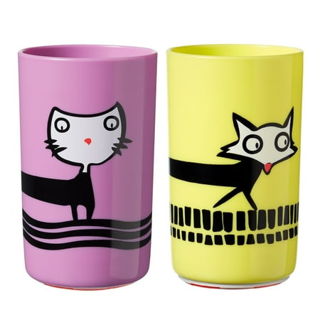 Tommee Tippee No Knock Toddler Cup, Cat & Fox – 18m+, 2pk