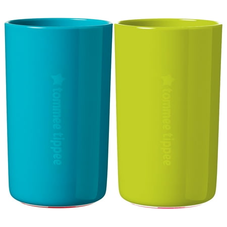Tommee Tippee No Knock™ Toddler Cup, Teal & Green – 10oz, 18+ months, 2-Pack