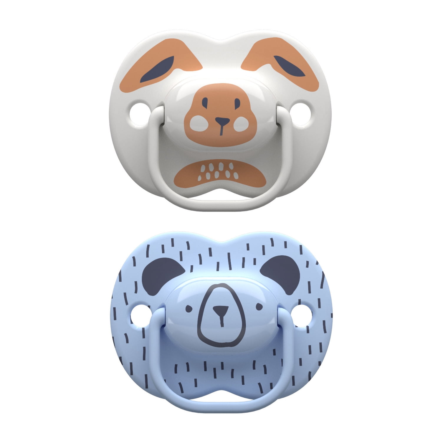 Tommee Tippee Pacifiers Orthodontic, BPAFree, Silicone Woodland Friends (06m, 2ct