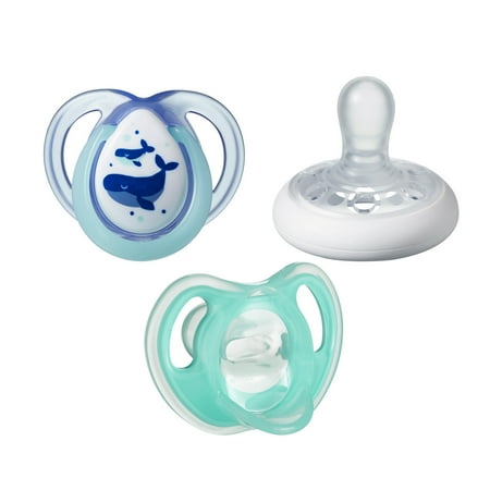 Tommee Tippee Pick-a-Paci Baby Pacifier Collection, Symmetrical Design, BPA-Free, 0-6 months, 3 Pack