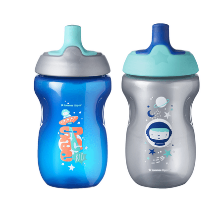 Tommee Tippee Sportee Toddler Sippy Cup | Non-Spill, BPA-Free – 12+ months, 10oz, 2 Count