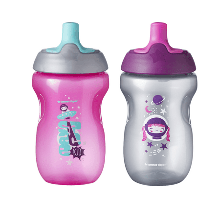 Tommee Tippee Sportee Toddler Sippy Cup | Spill-Proof, BPA-Free – 12+ months, 10oz, 2 Count