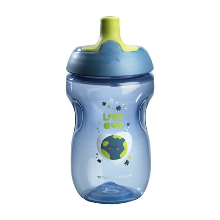 Tommee Tippee Sportee Non-Spill Water Bottle, 12m+, 10oz, Planet, Pack of 1