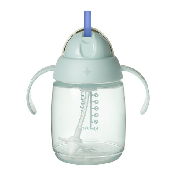 Tommee Tippee Starter Weighted Straw Baby & Toddler Cup, Spill-Proof, 6m+, 10oz, Green, 1-Pack