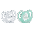 thumbnail image 1 of Tommee Tippee Ultra-Light Silicone Pacifier (0-6 Months, 2 Count)  Symmetrical One-Piece Design, BPA-Free Silicone Binkies, 1 of 9