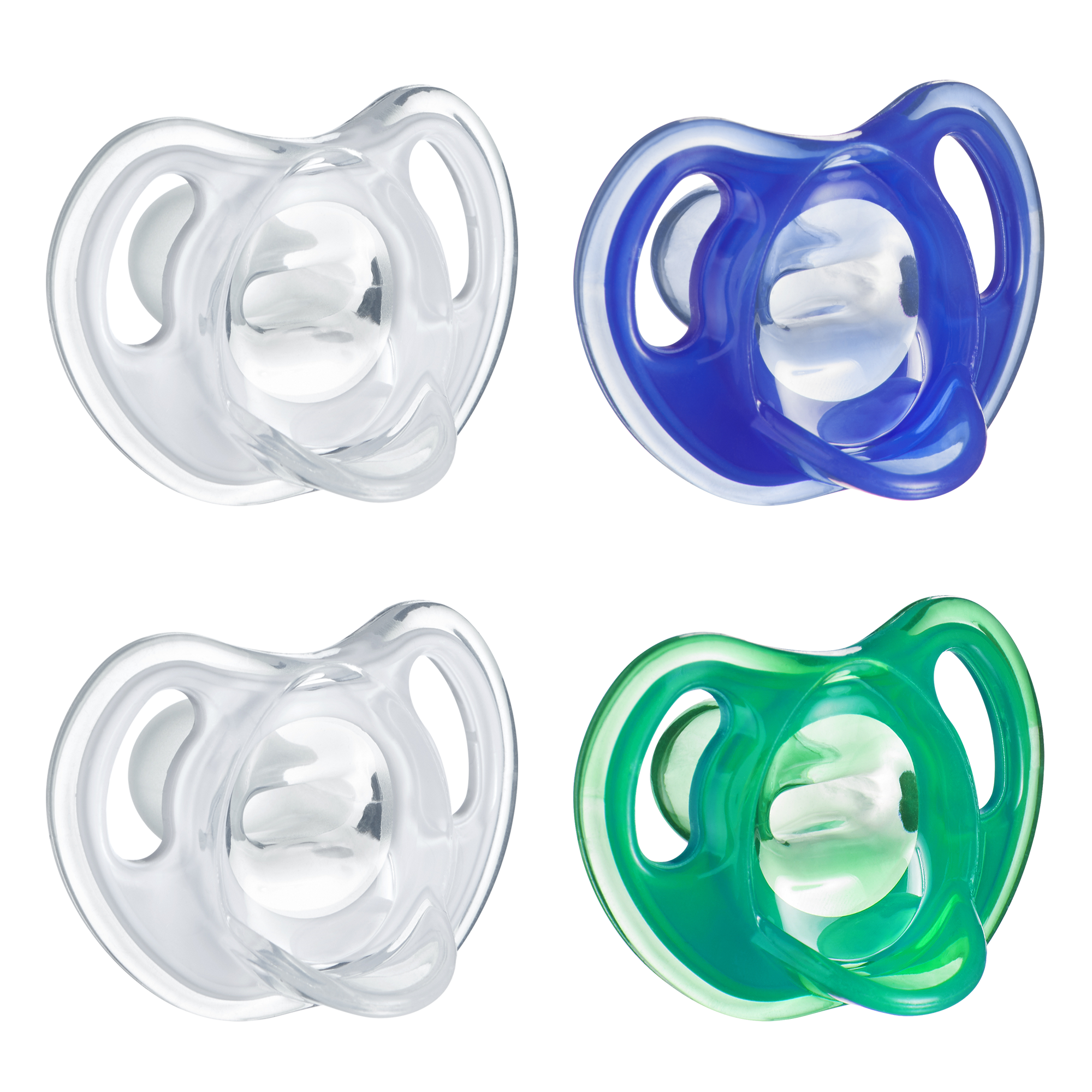 Tommee Tippee Ultra-Light Silicone Pacifier, Symmetrical One-Piece Design, BPA-Free Silicone Binkies, 18-36m, 4-Count - image 1 of 8