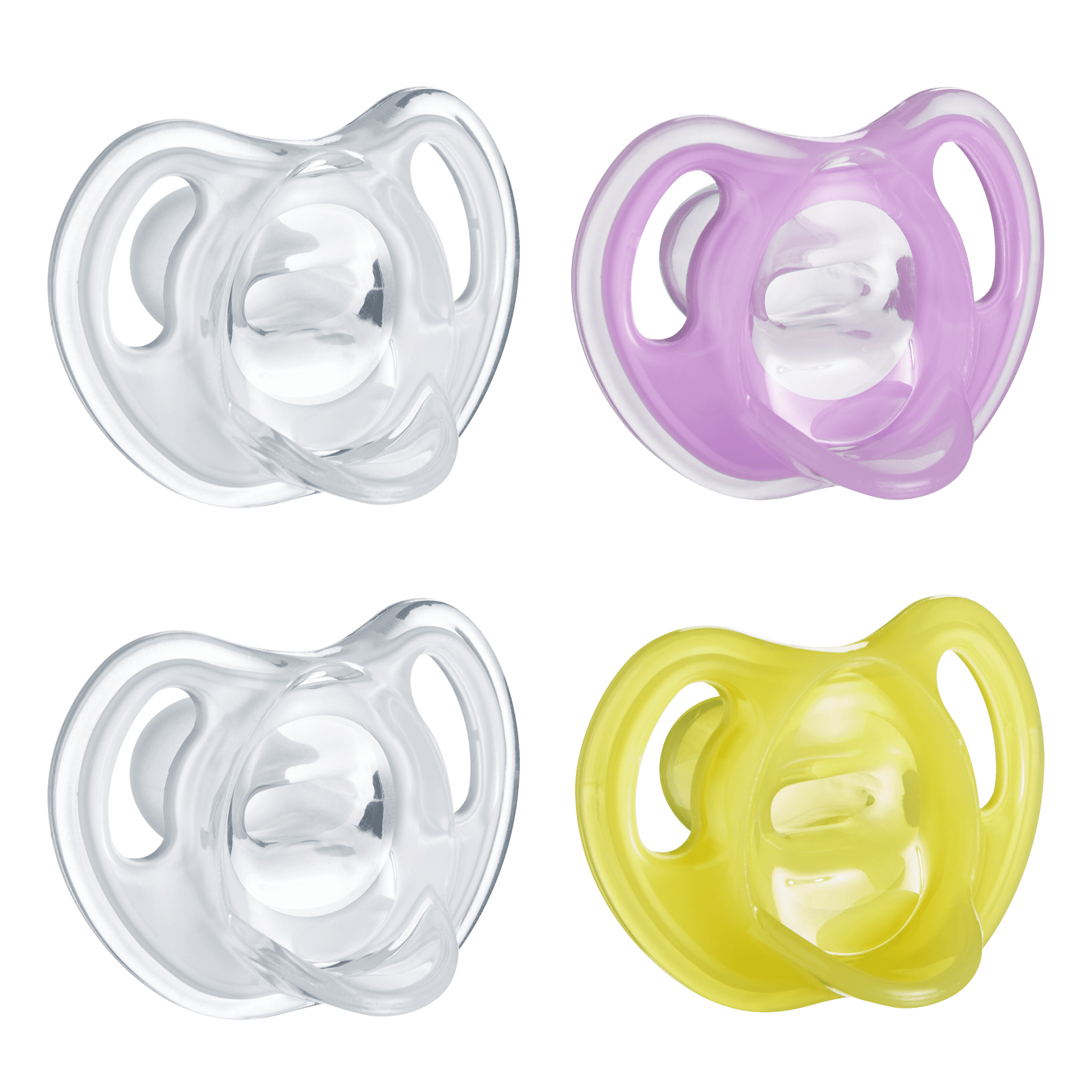 Tommee Tippee Ultra-Light Silicone Baby Pacifier, Boy 6-18m, 4pk, Blue