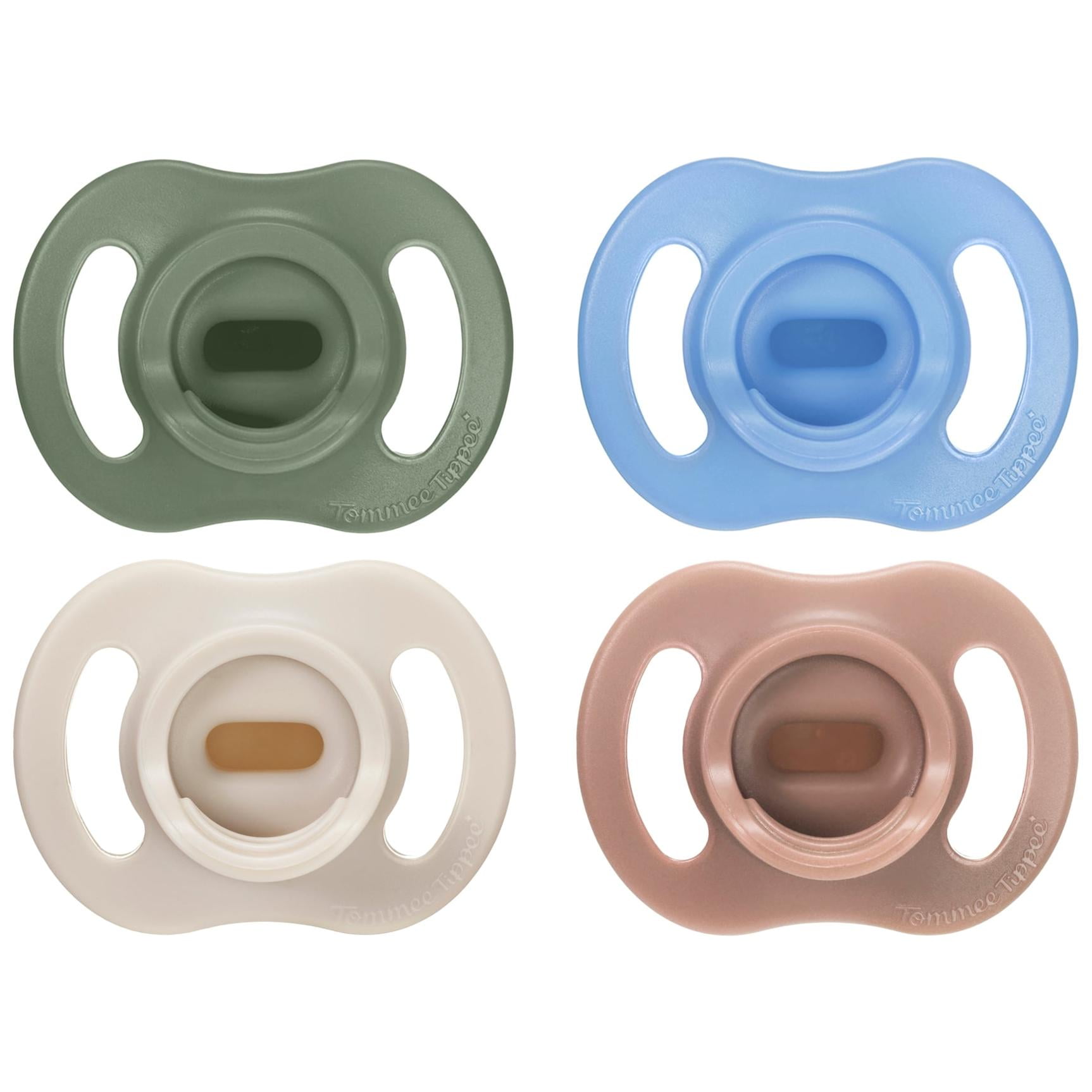 Tommee Tippee Ultra-light Boy StayPut Pacifier, 6-18m, One-Piece Silicone Design, 4pk
