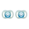 thumbnail image 1 of Tommee Tippee Ultra-light StayPut NightGlow Pacifier, 6-18 Months, 2 Pack, Soft Skin Feel, Extra Air Flow, 1 of 10