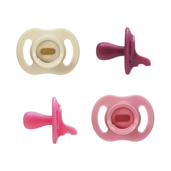 Tommee Tippee Ultra-light Stayput Pacifier, 6-18 Months, 4 Pack, One-Piece Silicone Design