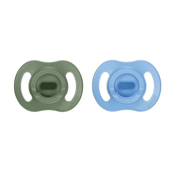 Tommee Tippee Ultra-light StayPut Pacifier, 6-18 Months, One-Piece Silicone Design, 2 Pack