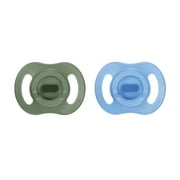 Tommee Tippee Ultra-light StayPut Pacifier, 6-18 Months, One-Piece Silicone Design, 2 Pack