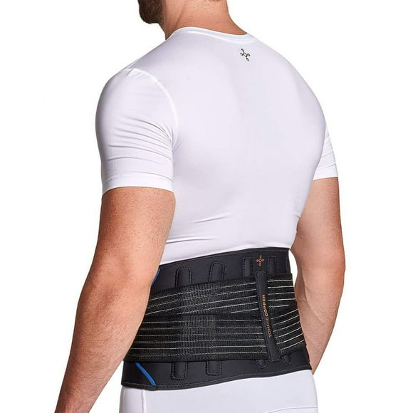 Tommie Copper Adjustable Compression Back Brace Black - Small/Medium