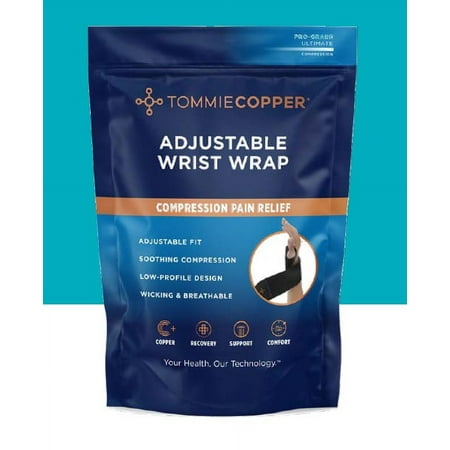 Tommie Copper - Adjustable Wrist Wrap - Black