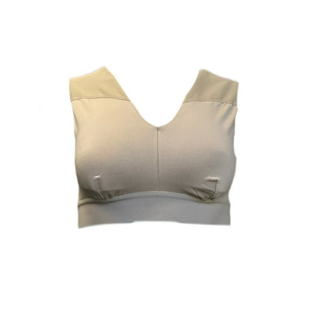 Tommie Copper Polyester Spandex Shoulder Support Bra, Nude