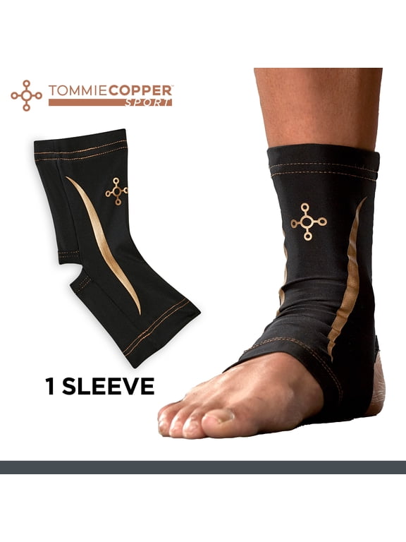 Sport Ankle Compression Sleeve, Black, s/m