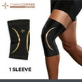 thumbnail image 1 of Tommie Copper Sport Compression Knee Sleeve, Black, Small/Medium, 1 pack, 1 of 8