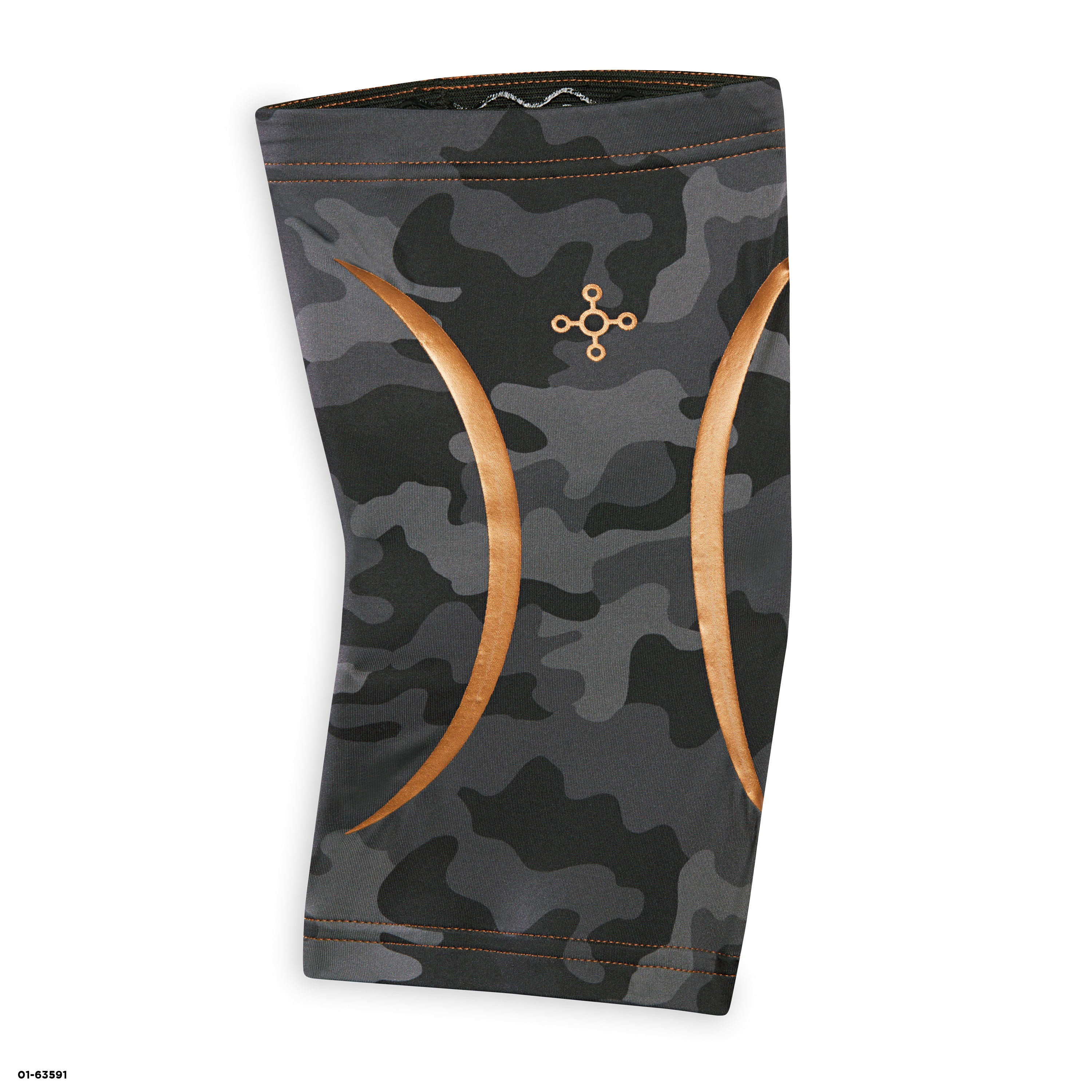 Tommie Copper Sport Compression Knee Sleeve, Grey Camo, Small/Medium, 1