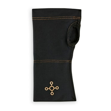 Tommie Copper Sport Spandex Compression Wrist Sleeve, Black, Adult L/XL, 1 Count