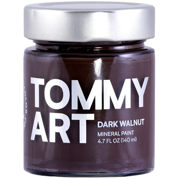 Tommy Art Chalk-Based Mineral Paint 140ml-Dark Walnut
