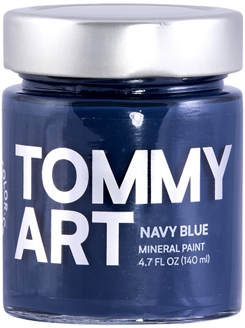 Tommy Art Chalk-Based Mineral Paint 140ml-Navy Blue