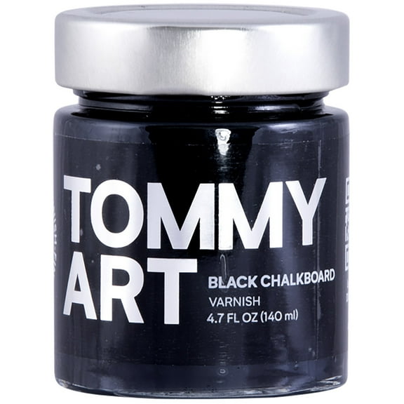 Tommy Art Varnish Chalkboard Paint 140ml-Black